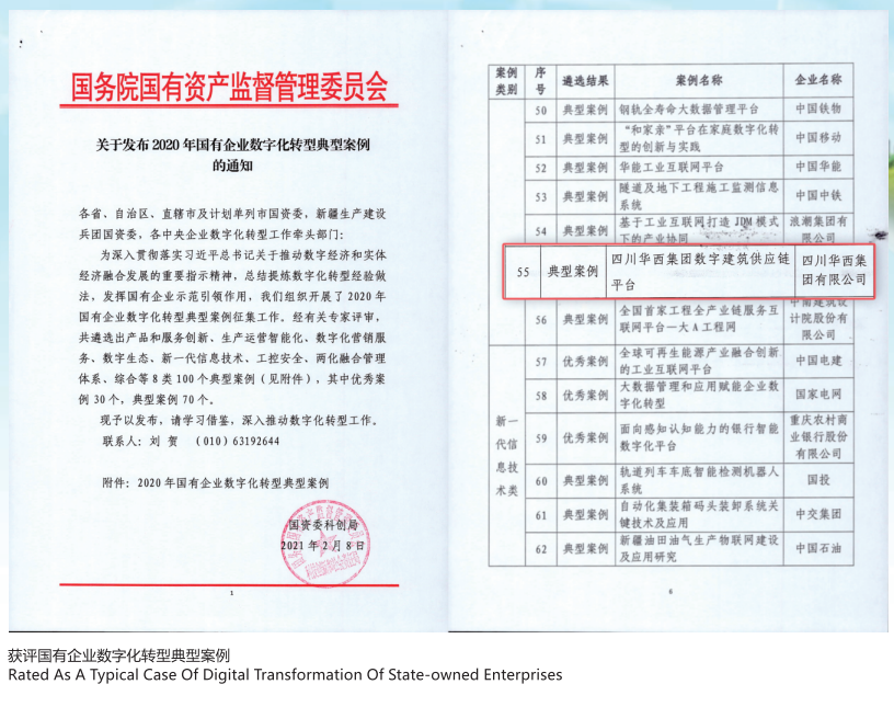 获评国有企业数字化转型典型案例